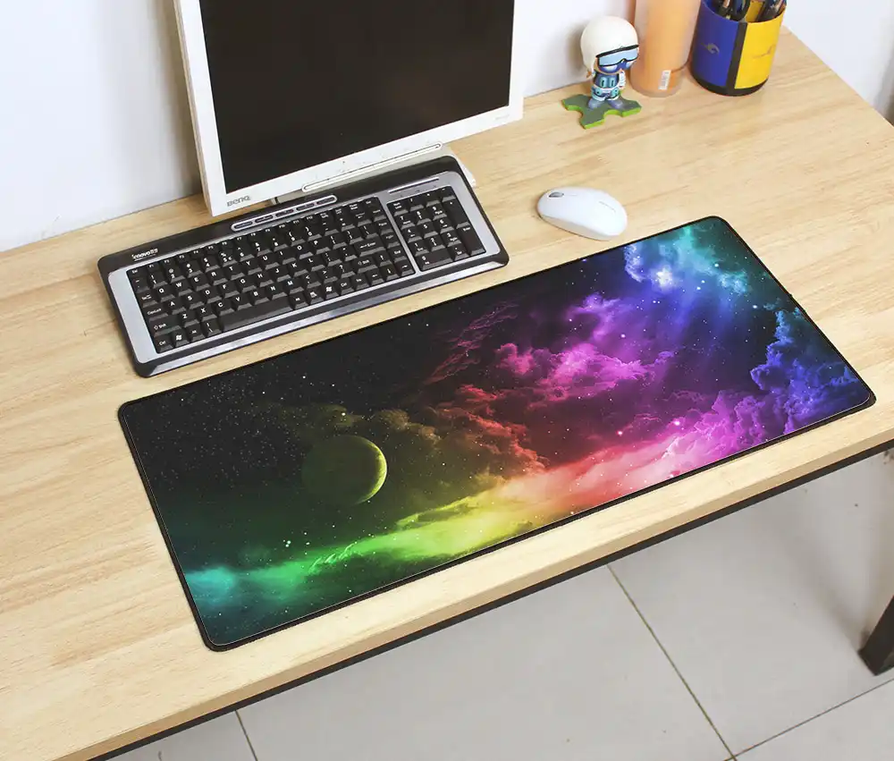 Нескользящий Резиновый большой толстый игровой коврик для мыши 70x30 см с рисунком