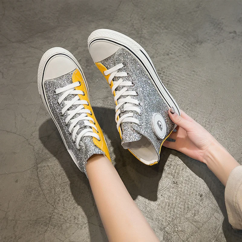 

Canvas womens denim shoes Lace-Up womens luxury shoes women casual shoes Bling fashion