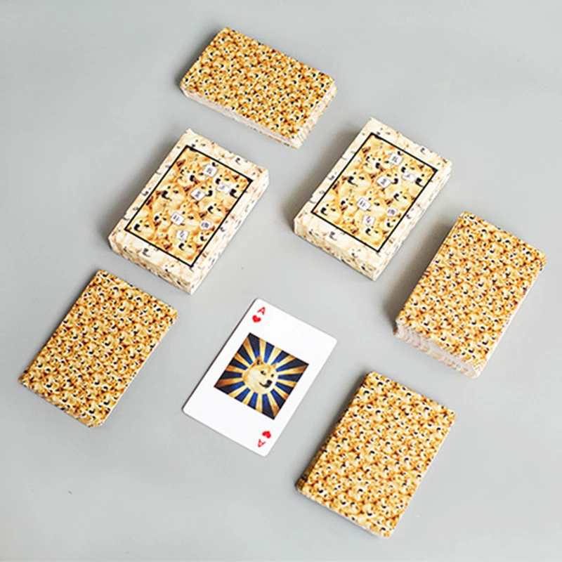 

Dog Emoji Playing Cards Fun Poker Card Poker Party Family Gaming Set