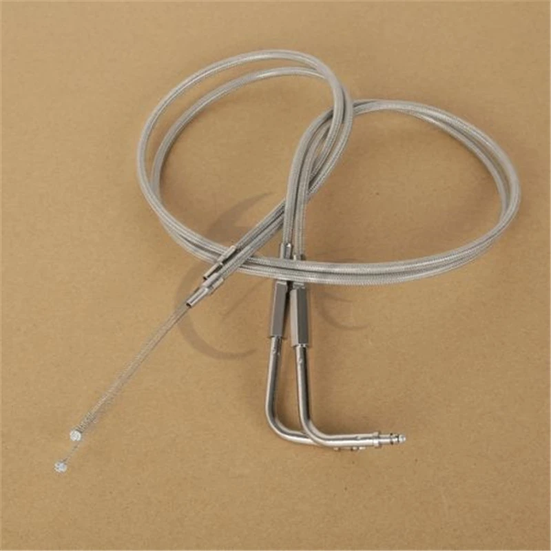

39" 100CM Stainless Steel Throttle Cable For Harley FLTR FLHT FLHRC FLHRI FLHRCI Motorcycle