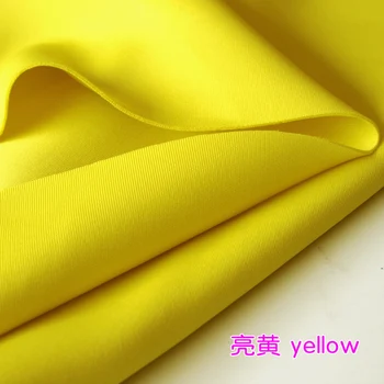 

Thick Stretch Spandex Fabric Yellow Knitted Fabric Stretchy Jersey Fabric skirt Sold By The Yard Free shipping