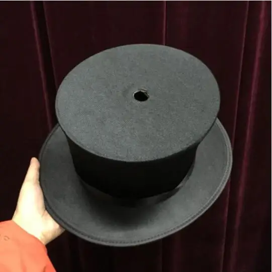 

Magicians Top Hat With Hole Magic Tricks Comedy Stage Magic Gimmick Props Can Used with Cane to Table Base Magie For Magicans