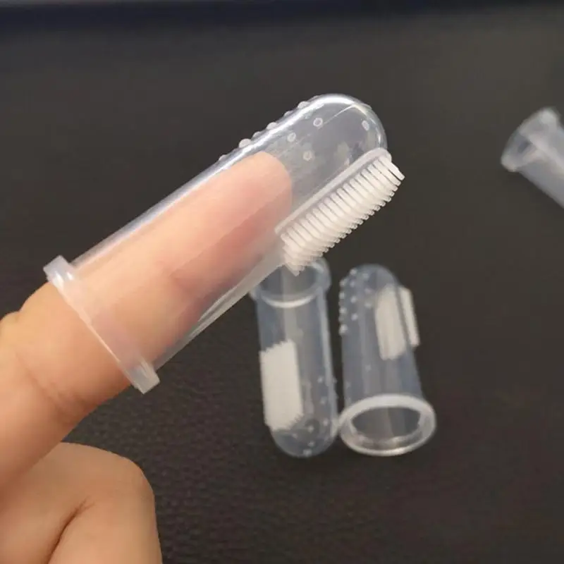 

Soft Silicone Pet Finger Toothbrush Teddy Dog Brush Bad Breath Tartar Remover Teeth Oral Care Puppy Dog Cat Cleaning Supplies
