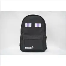 Hot Selling High Quality Black color Kids Children Teenagers Schoolbag Minecraft Creeper Backpacks School Bag Mochila Backpack