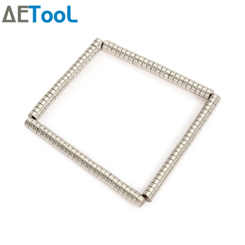 AETool 30/50/100 шт 4x1 мм неодим магнитный диск постоянного N38 неодим-железо-боровые маленькие круглые супер мощный магнитный съемник для жестких бирок для электронного отслеживания товара магниты 4 мм x 1 мм