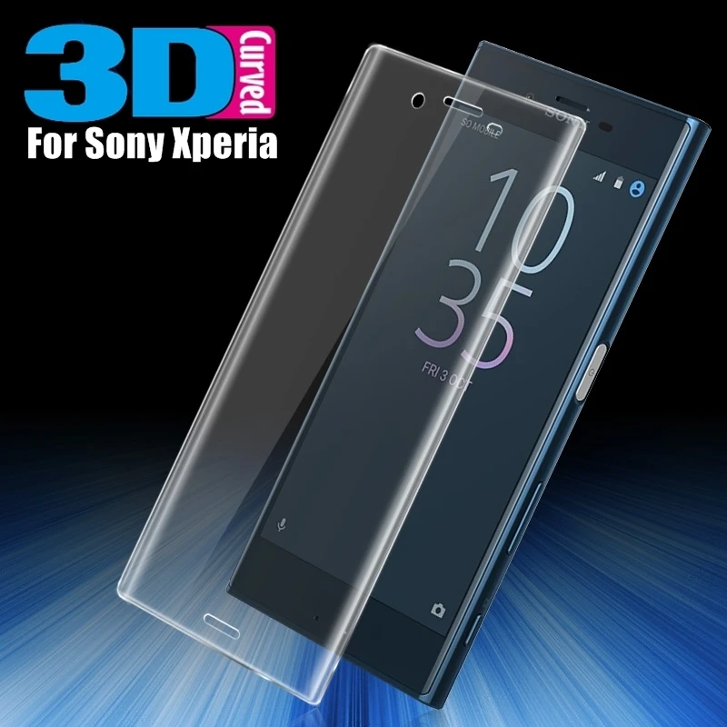 Новое 3D полное покрытие из закаленного стекла для sony Xperia XA Ultra X Compact XP XC XZ Премиум XZS XA1 3D изогнутая защитная пленка