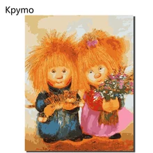 Картина в рамке, картина по номерам, Солнечный Ангел, домашний декор, сделай сам, цифровой холст, картина маслом, украшение дома 40*50 см, Pictur VA-0110