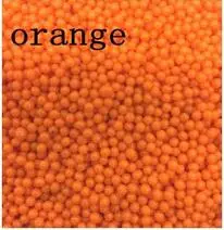 100 шт./компл. волшебный Желейный шарик смешанный кристаллическая почва гелевые шарики грязи расти полимерный гидрогель водная жемчужина Orbiz Аква почвы растений развивать - Цвет: Orange