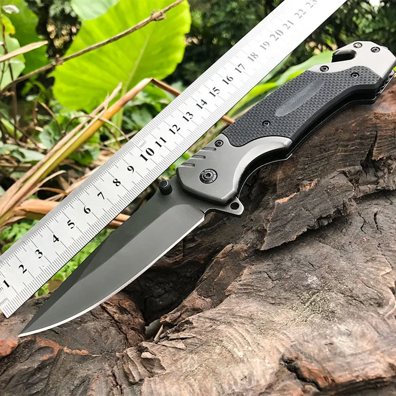 High quality Tactical Folding fishing hunts Pocket Knife Titanium