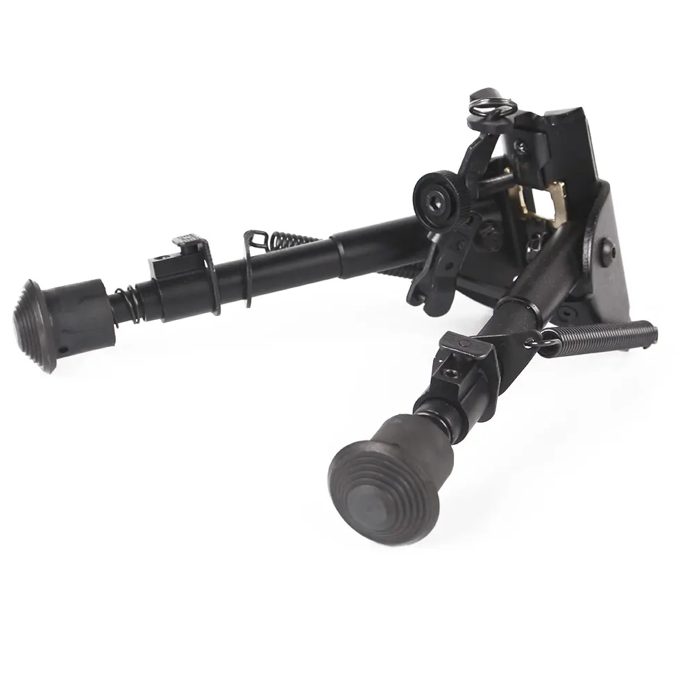 

Tactical Rifle Bipod 6-9 Inches Adjustable Spring Return with Adapter Riflescope Mount Hunting Air Gun Accessories