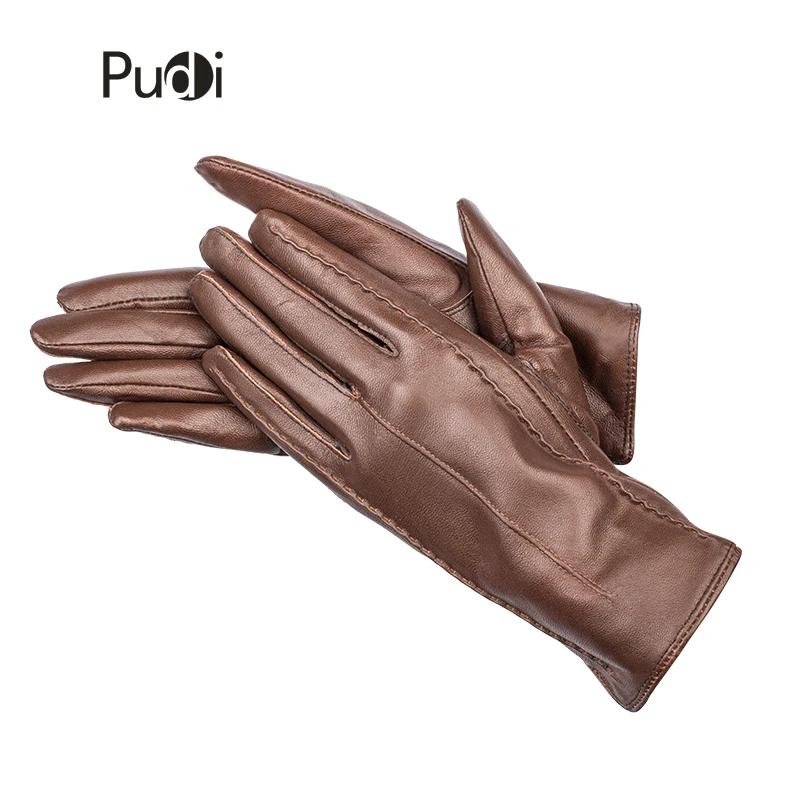 PUDI GL813 женские перчатки из натуральной кожи 2018 новые модные овечьей на запястье