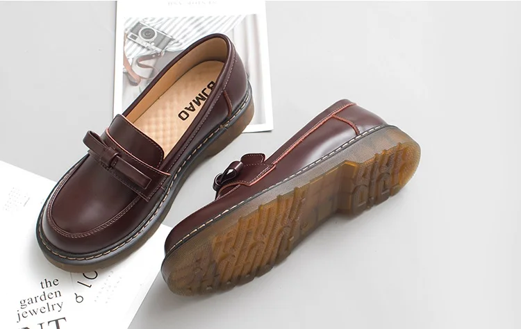 Японский стиль винтажная Студенческая обувь JK Униформа обувь девушки косплей туфли Лолиты обувь на платформе Размер 35-40