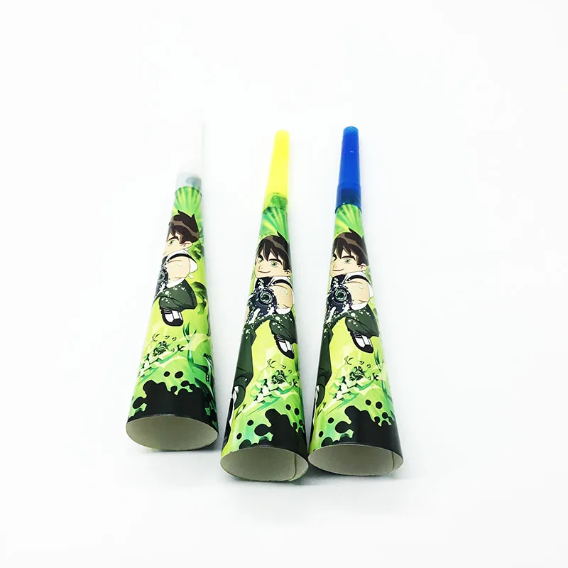 

6pcs/lot Ben 10 trumpets Ben 10 horns birthday party supplies Ben 10 noise makers birthday party decorations