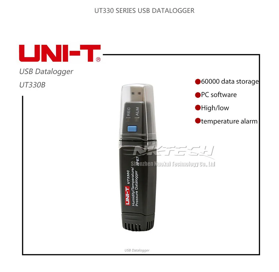 UNI-T USB регистратор данных 60 к регистратор данных запись влажности температура термометр UT330A UT330B UT330C мини ПК Подключение метр