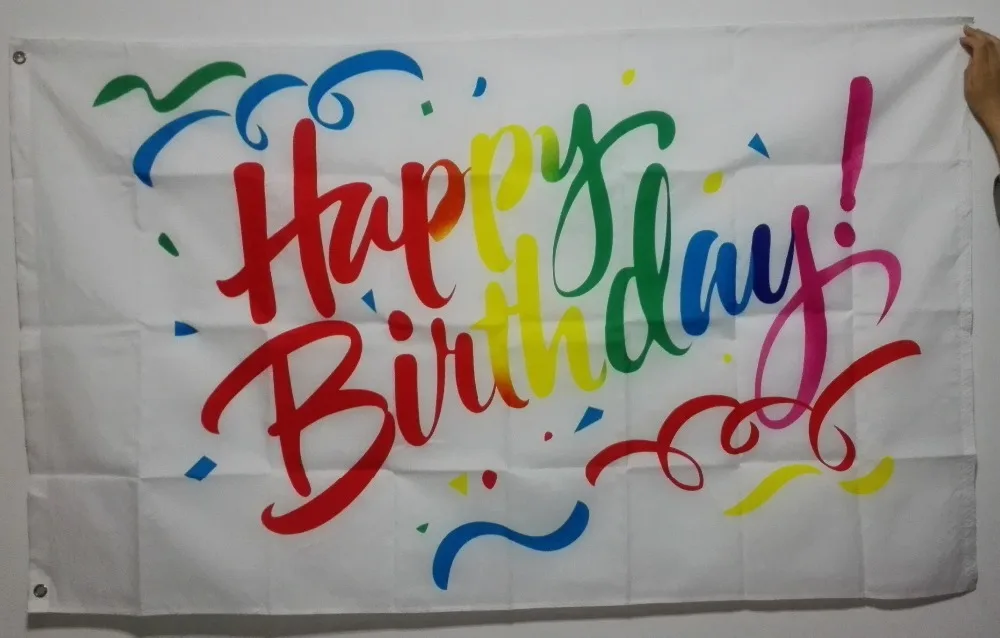 us 7 8 happy birthday flag hot sell goods 3x5ft 150x90cm custom banner can be customized in flags banners accessories from home garden on happy birthday customized banners