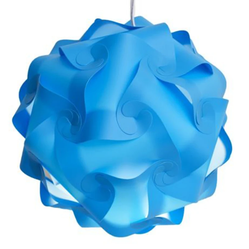 

Brand New 30Pcs Modern Creative IQ Puzzle Jigsaw Light Lamp Shade Ceiling SM Lampshade