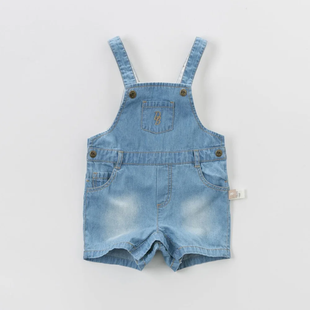 Brand 100Cotton child boy clothing kids baby boy denim overalls infant