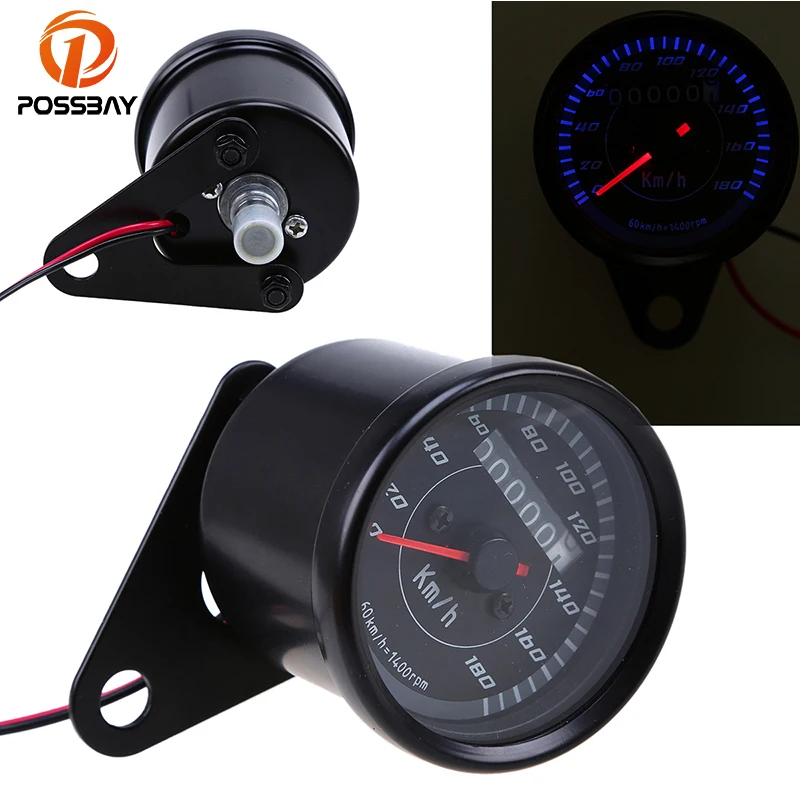 POSSBAY 10mm Universal LED Backlight Signal DC 12V Motorcycle