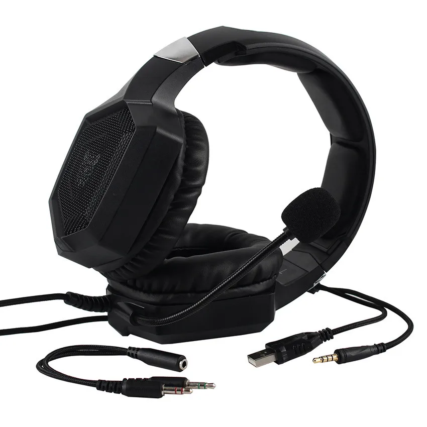 ONIKUMA PS4 Игровые наушники casque PC стерео наушники гарнитура с микрофоном светодиодный светильник дыхания для ноутбука планшета/Xbox One