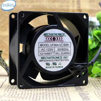 

UF12A12 BWH AB Soft Start Cabinet Cooling Fan AC 120V 12W/14W 8038 8cm 80*80*38mm 50/60HZ