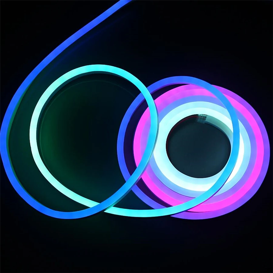 20m waterproof ip68 flexible led neon tube light dc12v led neon tube lights