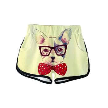 

2019 French Bulldog 3D Printed Shorts for Women 2019 Fashion Streetwear Shorts Hot Sale Casual Trendy Summer Wear shorts xxl