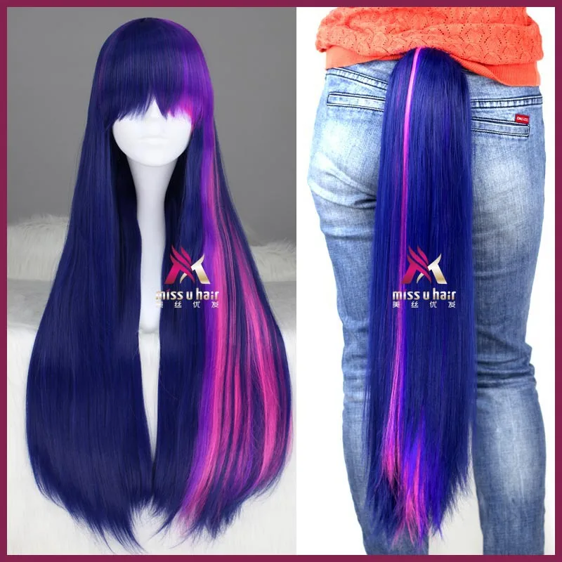 My Little Pony Twilight Sparkle Long Straight Mixed Purple Pink