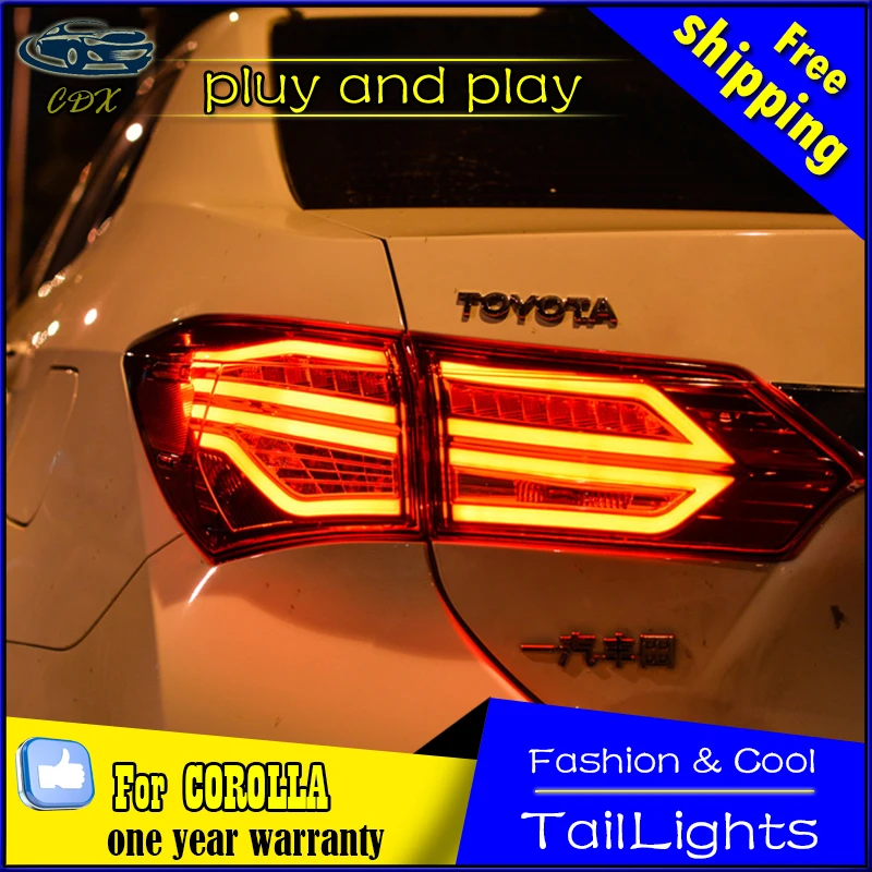 

Car Styling Tail Lamp for Toyota Corolla LED Tail Light 2014-2016 New Altis LED Rear Lamp LED DRL+Brake+Park+Signal Stop Lamp