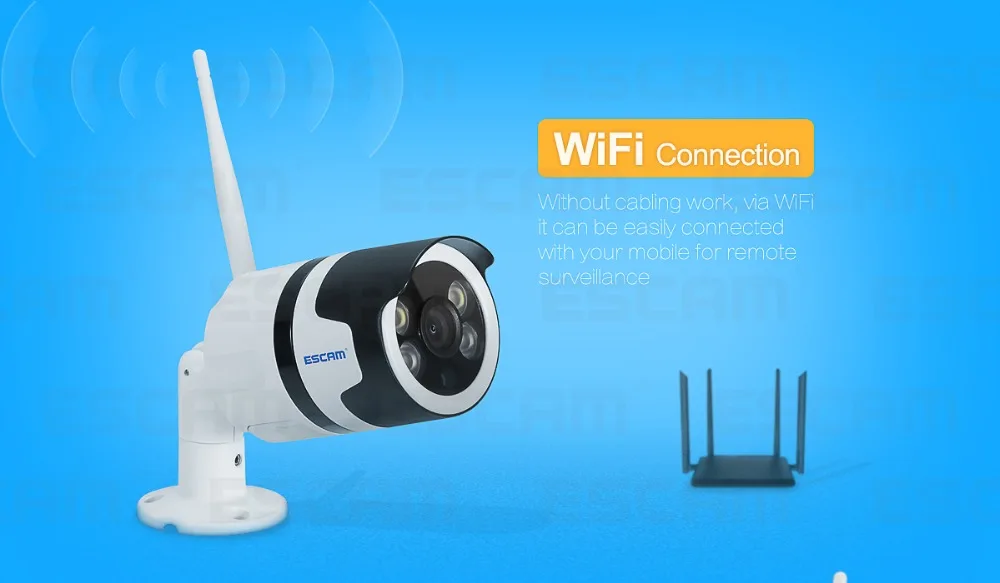 ESCAM QF508 HD 1080P беспроводная Wifi ip-камера, уличная Водонепроницаемая камера наблюдения, Камера Безопасности s, инфракрасная камера Bulllet