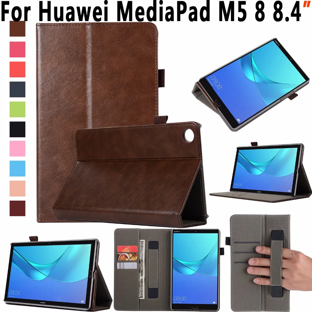 

Premium Quality Leather Cover for Huawei MediaPad M5 8 8.4 inch Case Magnetic Smart Cover for M5 8 8.4" SHT-W09 SHT-AL09 Case