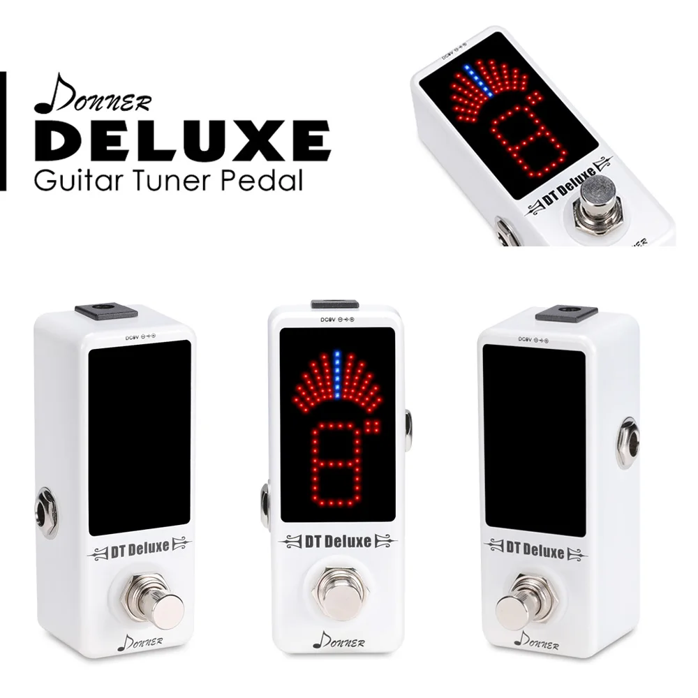Kopen Donner DT Deluxe Gitaar Chromatische Tuner Pedaal voor Elektronische Gitaar Bas