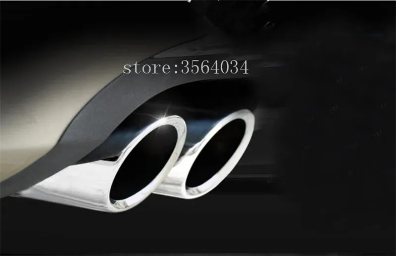 Exhaust Tip Mufflers For vw Volkswagen Tiguan 2017 2018 Stainless Steel Rear Tail Muffler Pipe