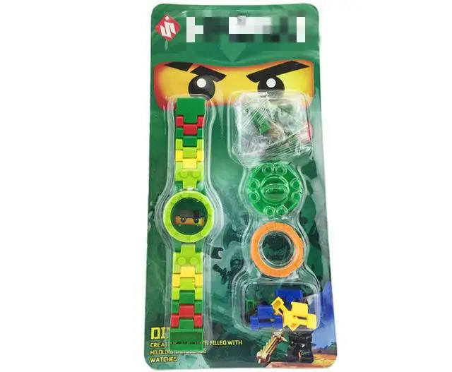 14 видов стилей часы с ниндзя Ninjagoingly строительные блоки кирпичи детские фигурки часы игрушки для детей - Цвет: 5