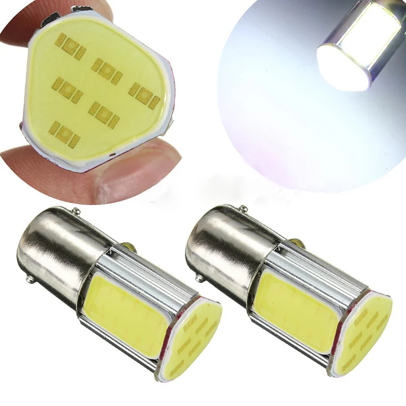 2pcs/set  1156 G18 Ba15s 4COB LED Car Turn_Signal Rear Light Lamp Bulb White