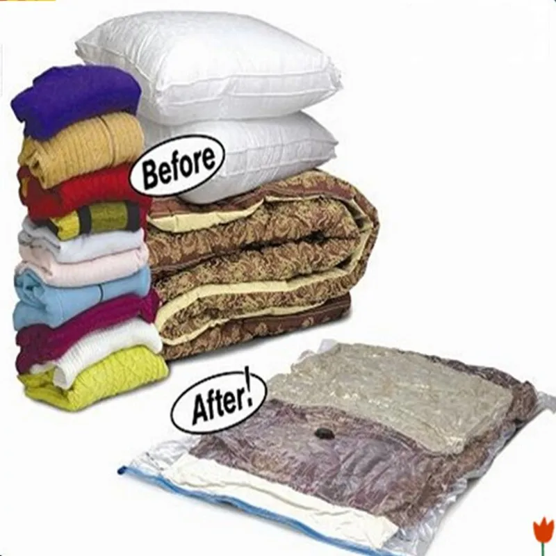 سوبر كبير حجم الفضاء التوقف توفير 80% منظم منزلي التمثال برهان حقيبة التخزين ختم مضغوط حقيبة فارغة الملابس لحاف