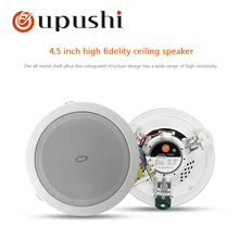 Oupushi home music system 4 5 inch full range ceiling mount speakers 3w 6w 10w in