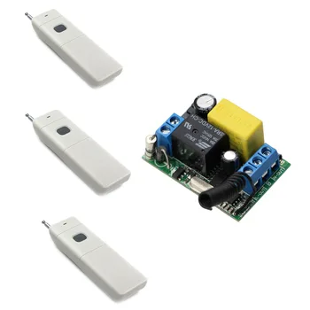 

AC 220V 1CH 10A Wireless Remote Control Switch Micro Wireless Switch Remote Control ON/OFF Receiver 3000M Remote Transmitter