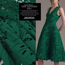 Изумрудно-зеленое на шнуровке ткань чистая ткань цветок цветочные кружева ткань тюль чистая хлопок материалы африканская ткань хлопок для платья