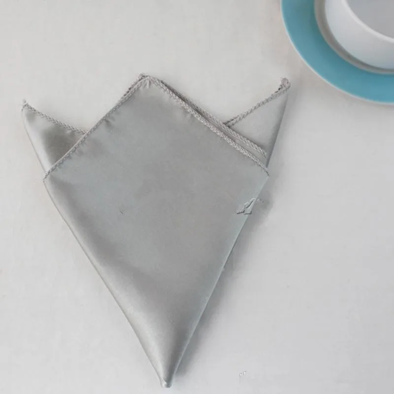 lot%20Dark%20Silver%20Gray%2012%20Inch%20Square%20Satin%20Dinner%20Napkins%20or%20Handkerchiefs%20Wedding%6%20Table%20Serviettes%20NPK