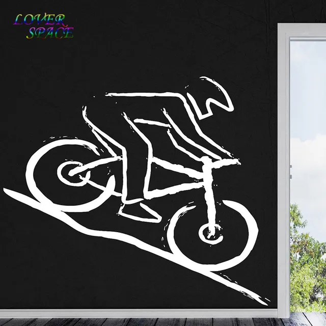 Wall Stickers Home Decor Wall Vinyl Sticker Decal Mountain Bike Racer