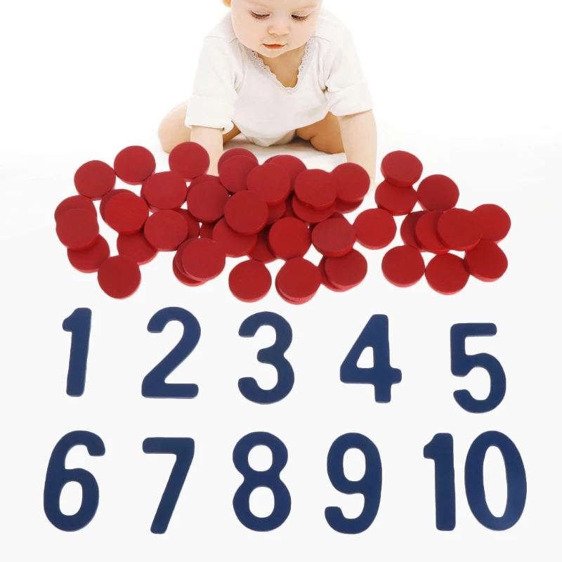 

Montessori Cards Counter Teaching Aid School Math Homeschool Curriculum Toy 95AE
