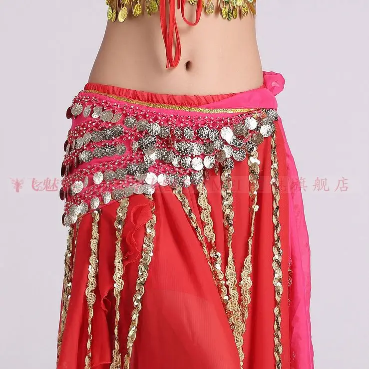 Племенной пояс для монет женский костюм для танца живота цепочка для талии кисточки шифон хип шарф индийская одежда длинная Цыганская юбка ремни