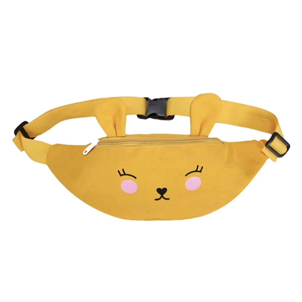 

Women Cute Canvas Casual Waist Packs Kids Girls Cartoon Rabbit Small Chest Children Crossbody Shoulder Bag Bolsa Feminina