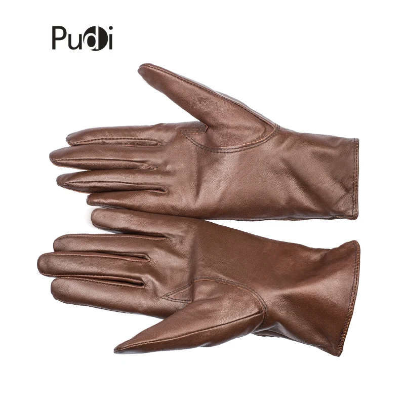 PUDI GL813 женские перчатки из натуральной кожи 2018 новые модные овечьей на запястье