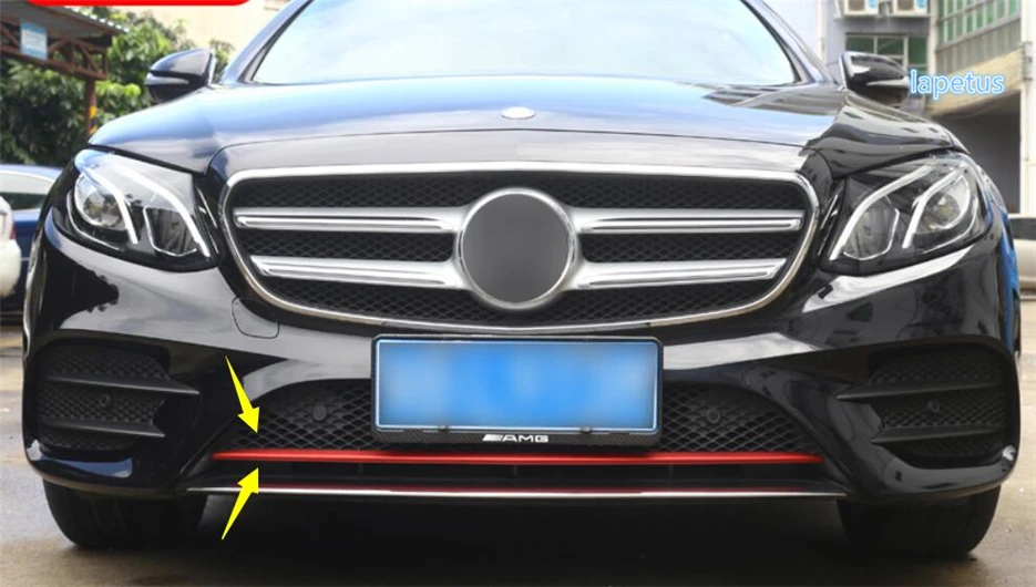 Lapetus Накладка для отделки переднего бампера Mercedes Benz E Class W213 (спортивная модель) 2016