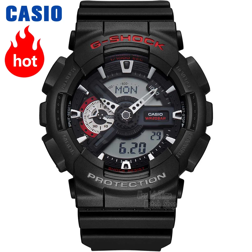 Casio watch G-SHOCK Men's Quartz Sports Watch Large Dial Waterproof Outdoor Multifunction g shock Watch GA-110