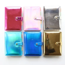 Domikee креативный милый лазерный кожаный твердый переплет 6 связующее кольцо спиральная программа планировщик Органайзер блокноты канцелярские товары Принадлежности А6