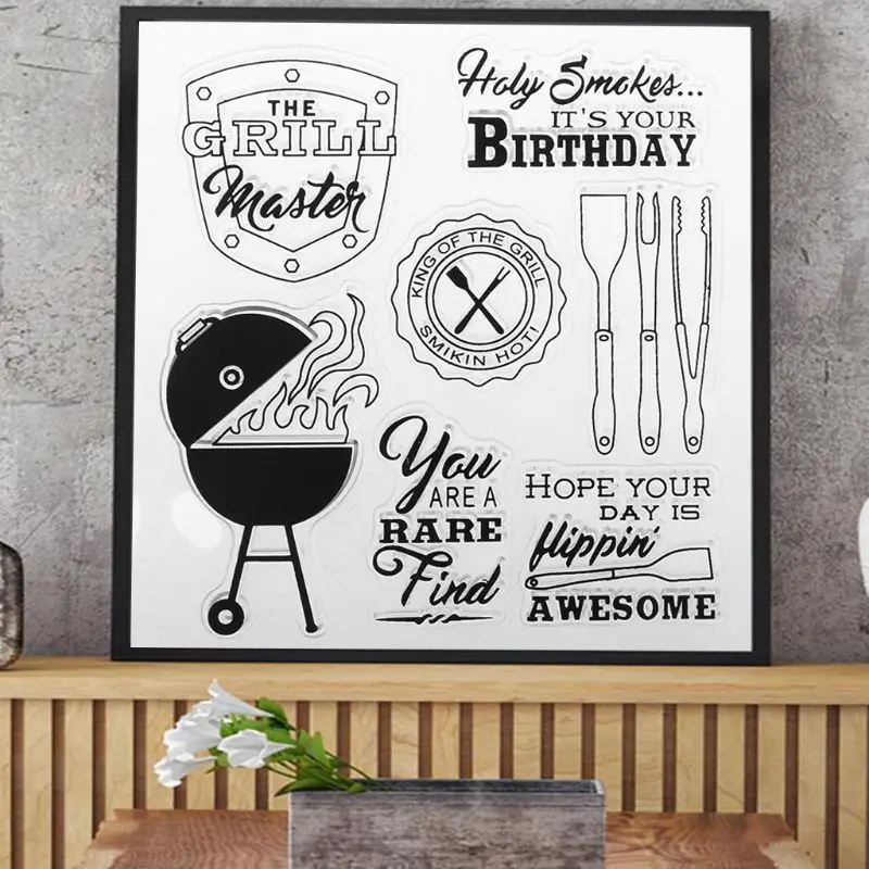 

Happy Day DIY Silicone Clear Stamp Cling Seal Scrapbook Embossing Album Decor
