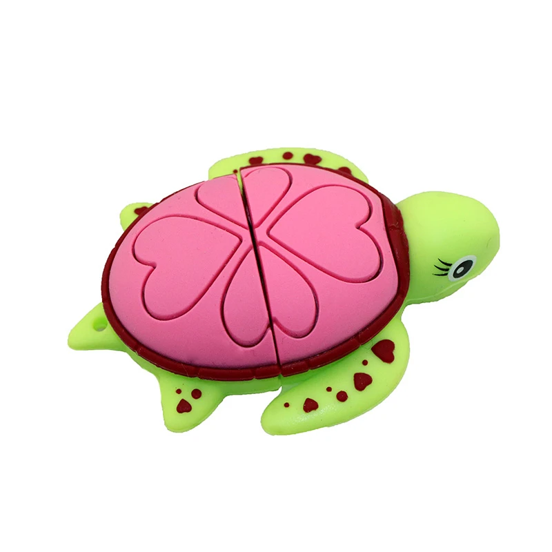 USB Flash Drive Tortoise Pen Drive 4GB 8GB 16GB 32GB 64GB 128GB Cartoon Animal Turtle USB Flash Pendrive Memory Stick Disk Gifts usb 2.0 flash drive