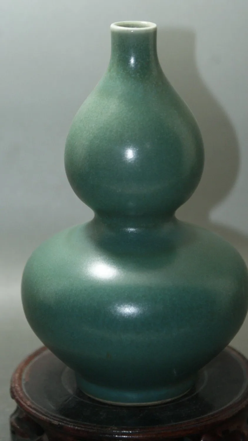

Fine Chinese Old porcelain glaze gourd vase classic ceramic home decor decoration pure handmade color single vases